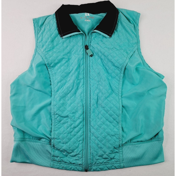 Activology Jackets & Blazers - Ac-tiv-ology Puffer Vest Full Zip Robbins Egg/Teal Size PXL